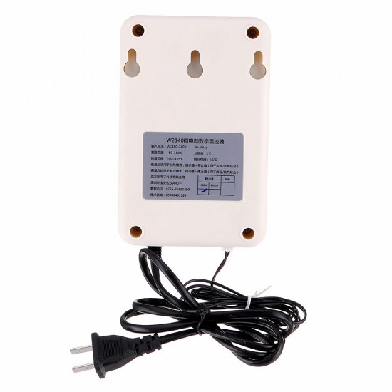 W2140 Digital Display Intelligent Temperature Controller Switch High Precision Temperature Control Socket W2140 Digital Display Intelligent Temperature Controller Switch High Precision Temperature Control Socket
