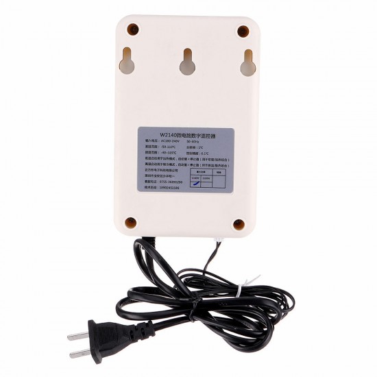 W2140 Digital Display Intelligent Temperature Controller Switch High Precision Temperature Control Socket