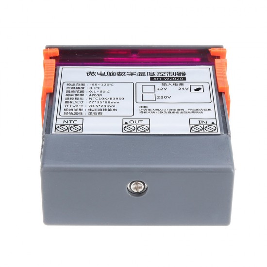 XH-W2020 Digital Display Intelligent Temperature Controller Cold and WSwitching Constant Temperature 0.1 Thermostat XH-W2020 Digital Display Intelligent Temperature Controller Cold and WSwitching Constant Temperature 0.1 Thermostat