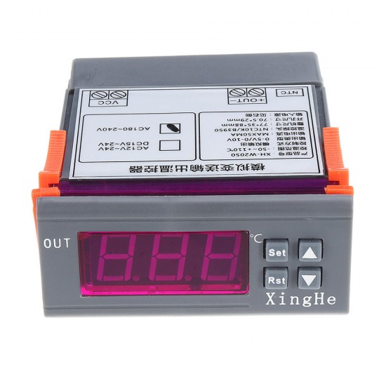 XH-W2050 Transmitter Output Thermostat Super Intelligent Temperature Control Output 0-5V or 0-10V Analog Output