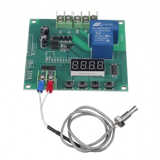 YYW-2 0-1024°Temperature Sensor Temperature Control Relay Detection High Temperature Serial Output with K Type Thermocouple 30A YYW-2 0-1024°Temperature Sensor Temperature Control Relay Detection High Temperature Serial Output with K Type Thermocouple 30A