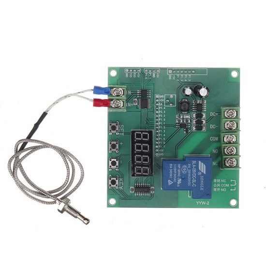 YYW-2 0-1024°Temperature Sensor Temperature Control Relay Detection High Temperature Serial Output with K Type Thermocouple 30A