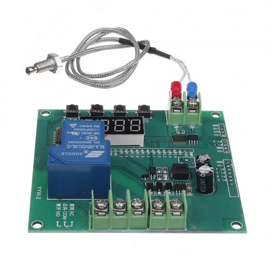 YYW-2 0-1024°Temperature Sensor Temperature Control Relay Detection High Temperature Serial Output with K Type Thermocouple 30A