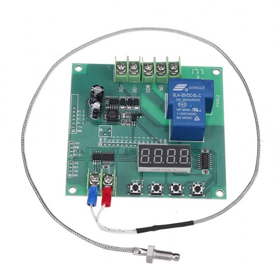 YYW-2 0-1024°Temperature Sensor Temperature Control Relay Detection High Temperature Serial Output with K Type Thermocouple 30A YYW-2 0-1024°Temperature Sensor Temperature Control Relay Detection High Temperature Serial Output with K Type Thermocouple 30A
