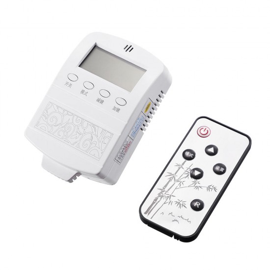 ZFX-W01 Carbon Crystal Plate Thermostat Socket Temperature Control Remote Control Switch Radiator Temperature Controller 2000W AC 220V ZFX-W01 Carbon Crystal Plate Thermostat Socket Temperature Control Remote Control Switch Radiator Temperature Controller 2000W AC 220V