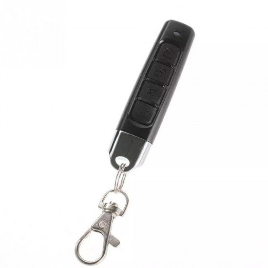10Pcs 433MHz Auto Pair Copy Remote 4 Buttons Gate Door Wireless Remote Control with Key Ring