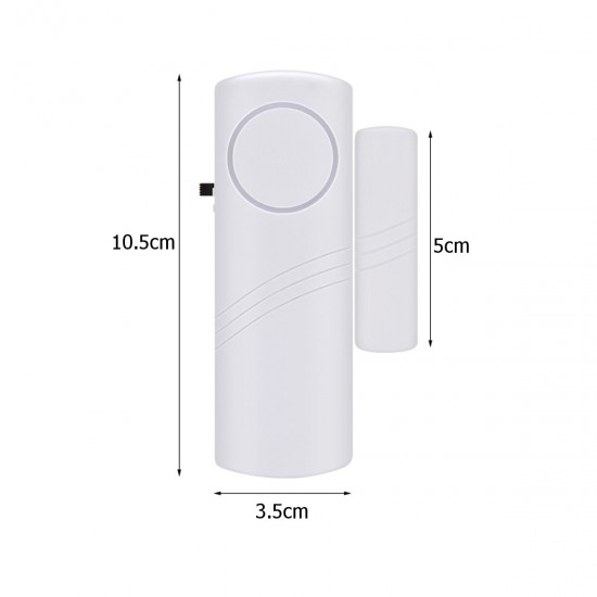 1PCS Wireless Home Shop Burglar Security Window Entry Alarm Magnetic Sensor