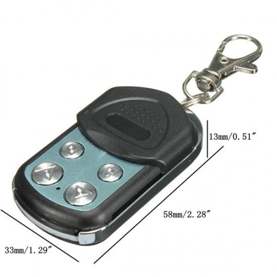 4 Button Electric Gate Door Remote Control Key Fob Cloning 433.92MHz