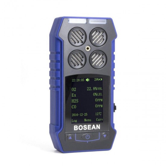 4 in 1 Gas Detector CO O2 H2S EX Oxygen Gas Alarm Monitor Time Temperature Meter 4 in 1 Gas Detector CO O2 H2S EX Oxygen Gas Alarm Monitor Time Temperature Meter