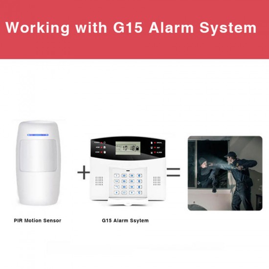 433MHZ Wireless PIR Sensor Motion Alarm Sensor Low Power LED Reminder Infrared Detector Work with Smart Home Security Alarm Hub System
