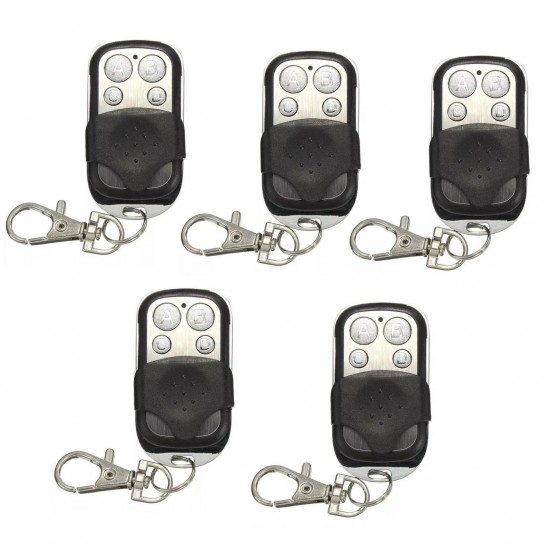 5Pcs 433mhz Electric Cloning Universal Gate Door Remote Control Fob Key Fob