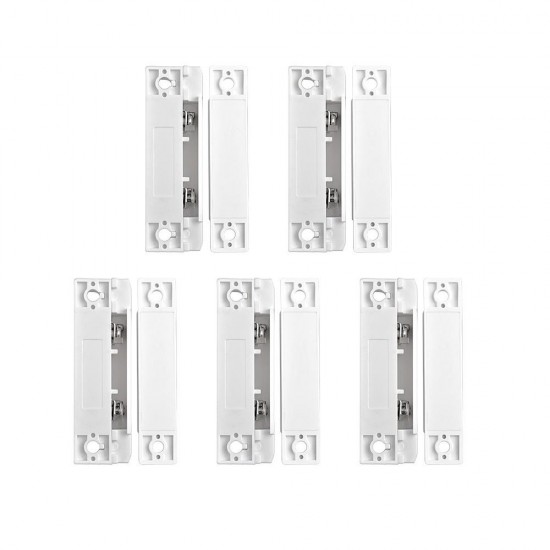 5Pcs/Lot Wired Door Window Magnetic Sensor Switch for PTSN GSM Wired Alarm System Door Detector