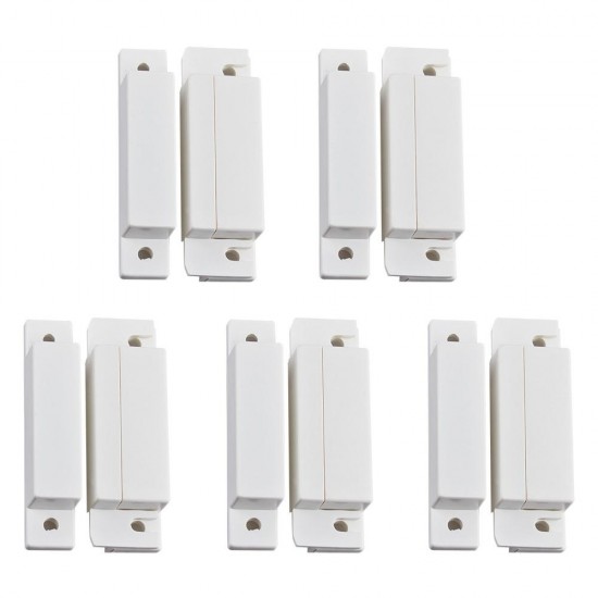 5Pcs/Lot Wired Door Window Magnetic Sensor Switch for PTSN GSM Wired Alarm System Door Detector 5Pcs/Lot Wired Door Window Magnetic Sensor Switch for PTSN GSM Wired Alarm System Door Detector