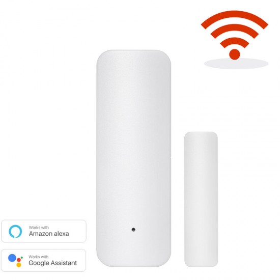 Smart WiFi Door Sensor Door Open Closed Detectors WiFi App Notification Alert security Alarm Support Alexa Google Home