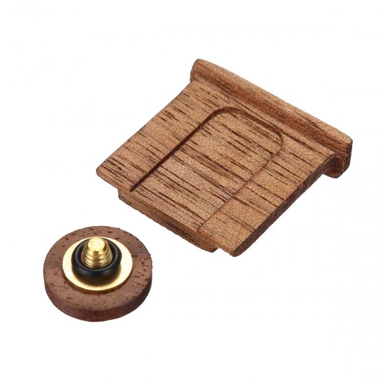 Wooden Shutter Button with Hot Shoe Cover for Fuji X Series Buttons