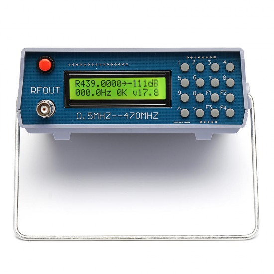 0.5Mhz-470Mhz RF Signal Generator Meter Tester for FM Radio Walkie-Talkie Debug