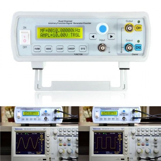 FY3224S (FY3200S-24M) 24MHz Dual-channel Arbitrary Waveform DDS Function Signal Generator Sine Square Wave Sweep Counter