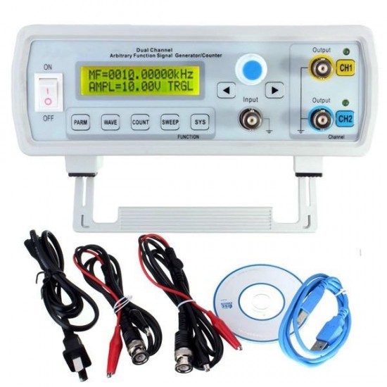 FY3224S (FY3200S-24M) 24MHz Dual-channel Arbitrary Waveform DDS Function Signal Generator Sine Square Wave Sweep Counter FY3224S (FY3200S-24M) 24MHz Dual-channel Arbitrary Waveform DDS Function Signal Generator Sine Square Wave Sweep Counter