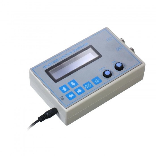 DDS Function Signal Generator Sine Square Triangle Sawtooth Wave Low Frequency LCD Display USB Cable DC9V 1Hz-65534Hz