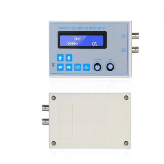 DDS Function Signal Generator Sine Square Triangle Sawtooth Wave Low Frequency LCD Display USB Cable DC9V 1Hz-65534Hz
