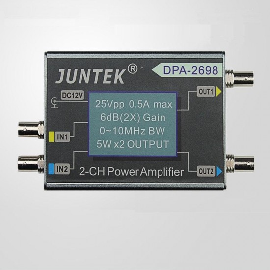DPA-2698 10MHz High Power Dual Channel DDS Function Signal Generator Power Amplifier DC Power Amplifier DPA-2698 10MHz High Power Dual Channel DDS Function Signal Generator Power Amplifier DC Power Amplifier