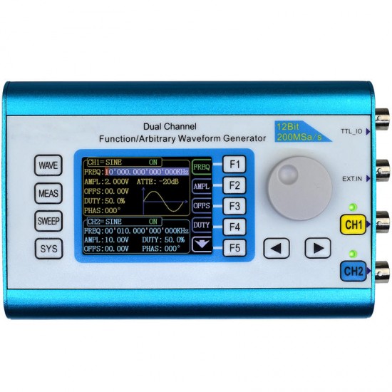 FY2300 50MHz Arbitrary Waveform Dual Channel High Frequency Signal Generator 200MSa/s 100MHz Frequency Meter DDS FY2300 50MHz Arbitrary Waveform Dual Channel High Frequency Signal Generator 200MSa/s 100MHz Frequency Meter DDS