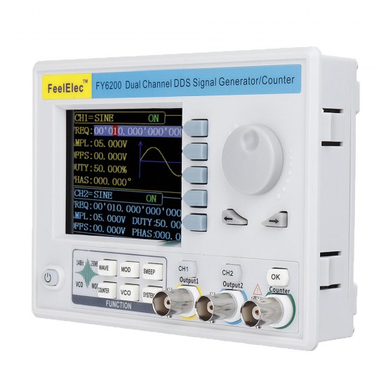 FY6200 Embedded Panel Signal Generator DDS Dual-channel Function Generator 30MHz/40MHz/50MHz/60MHz Waveform Frequency Generator