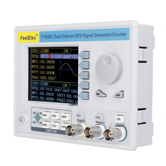 FY6200 Embedded Panel Signal Generator DDS Dual-channel Function Generator 30MHz/40MHz/50MHz/60MHz Waveform Frequency Generator FY6200 Embedded Panel Signal Generator DDS Dual-channel Function Generator 30MHz/40MHz/50MHz/60MHz Waveform Frequency Generator
