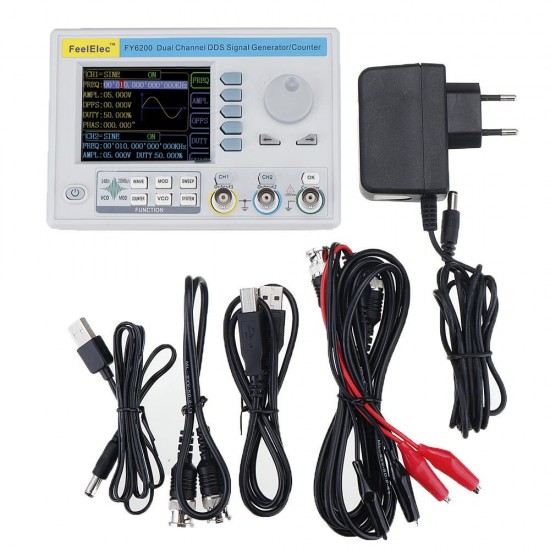 FY6200 Embedded Panel Signal Generator DDS Dual-channel Function Generator 30MHz/40MHz/50MHz/60MHz Waveform Frequency Generator FY6200 Embedded Panel Signal Generator DDS Dual-channel Function Generator 30MHz/40MHz/50MHz/60MHz Waveform Frequency Generator