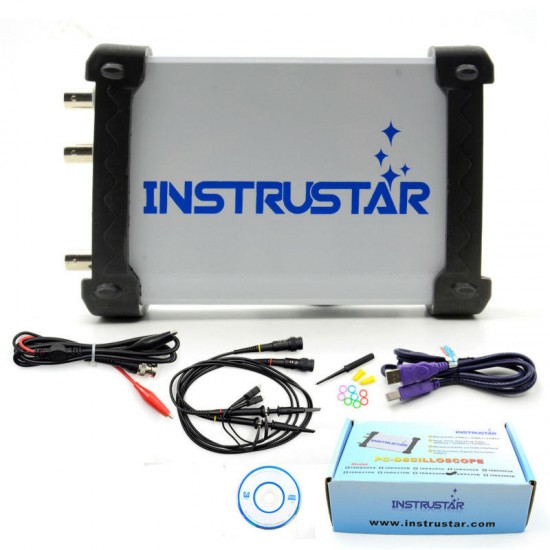 ISDS220B Virtual PC USB Oscilloscope 200M Sample Rate 60M Bandwith with Spectrum Analyzer + DDS Signal Source Generator ISDS220B Virtual PC USB Oscilloscope 200M Sample Rate 60M Bandwith with Spectrum Analyzer + DDS Signal Source Generator
