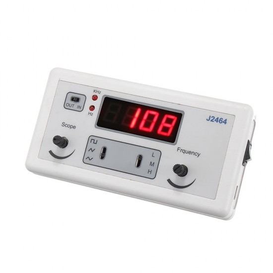 J2464 Dual Channel 400kHZ Signal Generator Waveform Generation Frequency Meter Sinusoidal Square Wave Frquency Counter