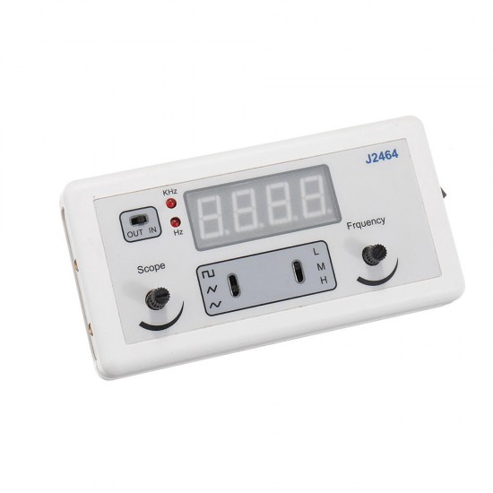 J2464 Dual Channel 400kHZ Signal Generator Waveform Generation Frequency Meter Sinusoidal Square Wave Frquency Counter