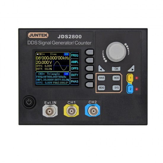 JDS2800 15MHZ 40MHZ 60MHZ Signal Generator Digital Control Dual-channel DDS Function Signal Generator Frequency Meter Arbitrary