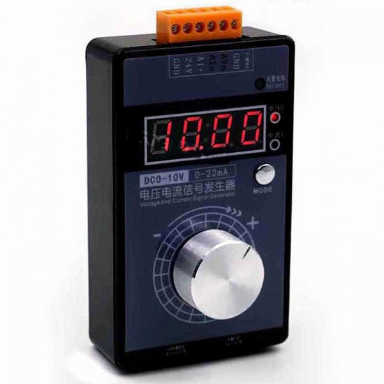 JS_VISG_M-S-N Analog 0-5 V-0 V-10V 4-20mA Signal Generator Current Adjustable Voltage Pocket Simulator LB01G Calibrator