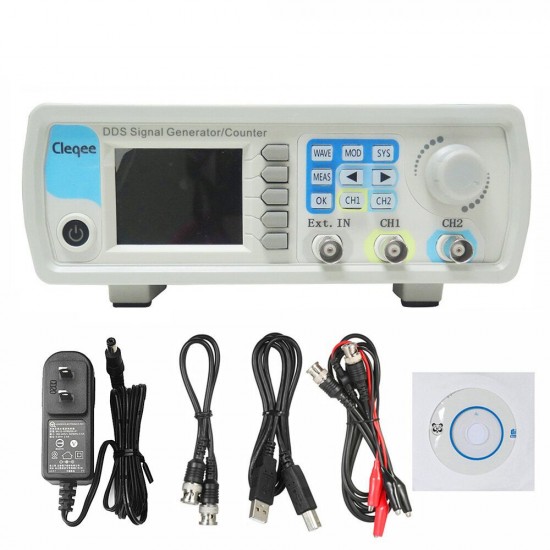 JDS6600 DDS Signal Source Dual Channel Arbitrary Wave Function Generator Frequency Count