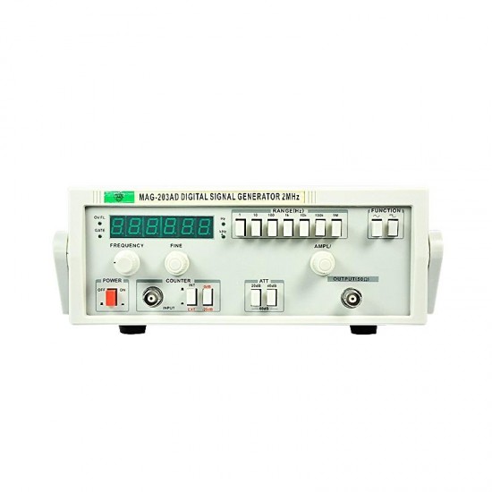 MAG-203AD 2MHz Digital Signal Generator 0.1Hz-2MHz with Frequency Counter Signal Generator Audio Signal Source MAG-203AD 2MHz Digital Signal Generator 0.1Hz-2MHz with Frequency Counter Signal Generator Audio Signal Source