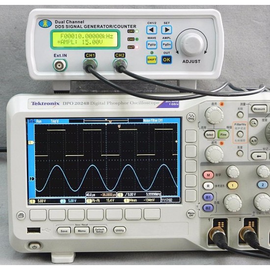MHS-5200A 25MHz Digital DDS Dual-channel Signal Generator Source Frequency Meter 13N2 MHS-5200A 25MHz Digital DDS Dual-channel Signal Generator Source Frequency Meter 13N2