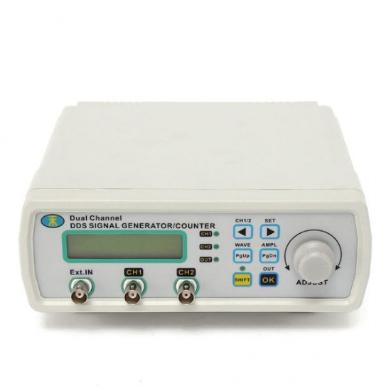 MHS-5200A 25MHz Digital DDS Dual-channel Signal Generator Source Frequency Meter 13N2 MHS-5200A 25MHz Digital DDS Dual-channel Signal Generator Source Frequency Meter 13N2