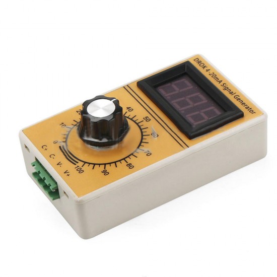 Portable Signal Generator 4~20mA Constant Current Analog Simulator Adjusting Module with Led Display for Inverter Control/PLC