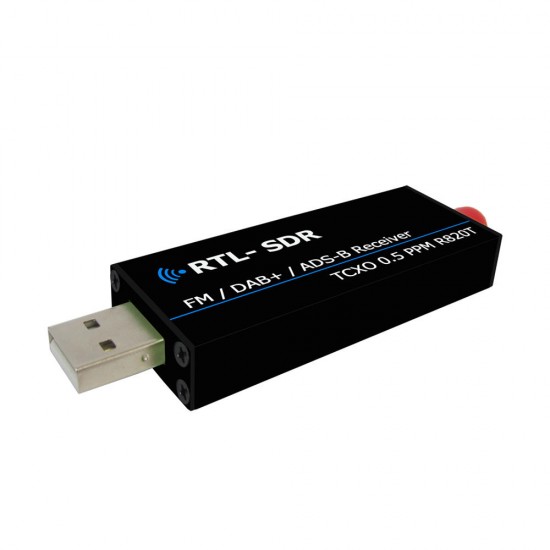 RTL SDR Receiver R820t2 USB RTL-SDR Dongle with 0.5ppm TCXO SMA MJZSEE A300U Tester