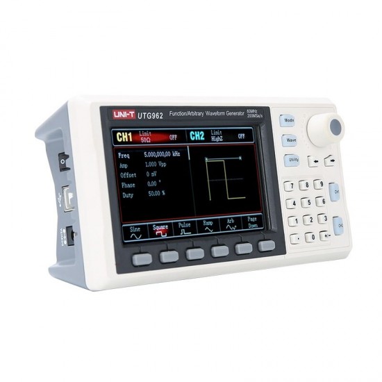 UTG932 UTG962 Function Arbitrary Waveform Generator Signal Source Dual Channel 200MS/s 14bits Frequency Meter 30Mhz 60Mhz