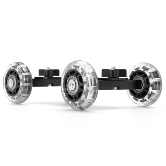 Desktop Camcorder DSLR Camera Video Wheels Rail Rolling Track Slider Dolly Car Desktop Camcorder DSLR Camera Video Wheels Rail Rolling Track Slider Dolly Car