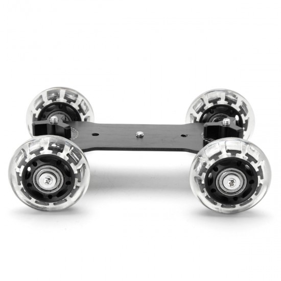 Desktop Camcorder DSLR Camera Video Wheels Rail Rolling Track Slider Dolly Car