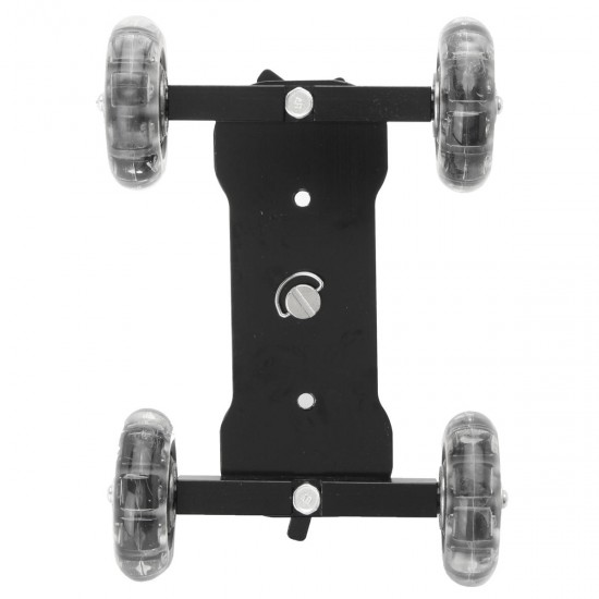 Desktop Camcorder DSLR Camera Video Wheels Rail Rolling Track Slider Dolly Car