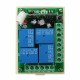 10A Relay 12V 4CH Channel 433MHZ Wireless Remote Control Switch Receiver Board with Remote