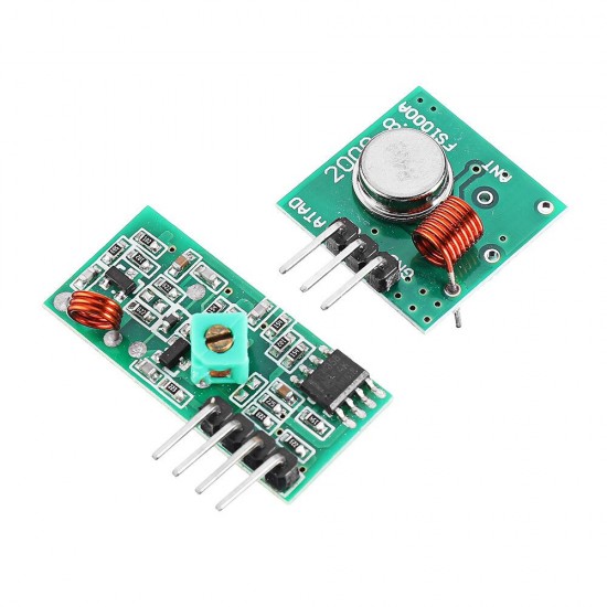 10Pcs 433Mhz Wireless RF Transmitter and Receiver Module Kit