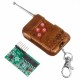 10Pcs IC2272 315MHz 4 Channel Wireless RF Remote Control Transmitter Receiver Module