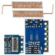 10pcs RF 433MHz for Transmitter Receiver Module RF Wireless Link Kit +20PCS Spring Antennas for Arduino - products that work with official for Arduino boards