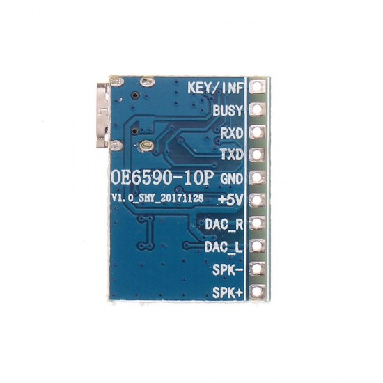 10pcs Serial Port Control Voice Module MP3 Player / Voice Broadcast / Support TF Card U Disk / Insert Function