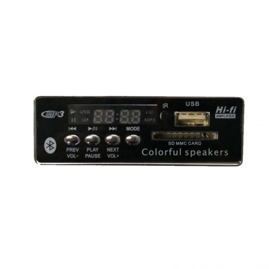 10pcs USB Bluetooth Hands-free MP3 Player Integrated MP3 Decoder Board Module Radio FM Remote Control USB FM Aux Audio for Car